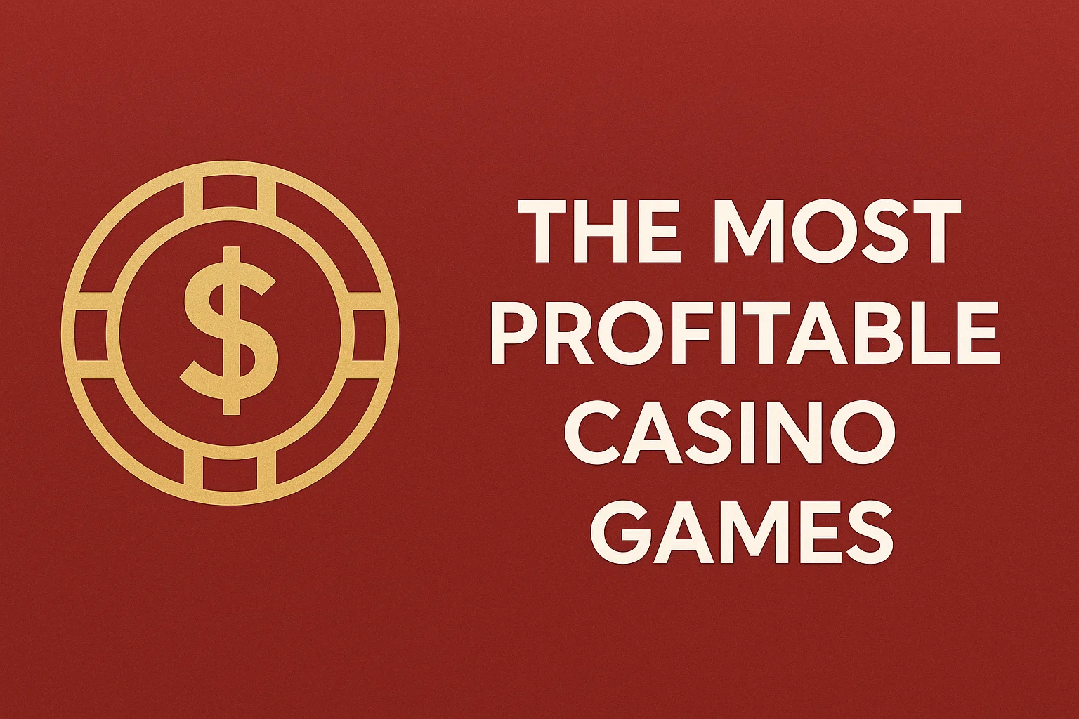 The Most Profitable Casino Games or The Best Casino Games